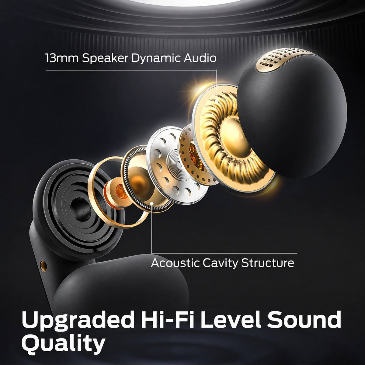 Monster Clip-On Open Ear Wireless Earbuds Bluetooth 5.4 with ENC Mic, Hi-Fi Audio & Stereo Depth, 100H Playtime, Fast Charge, Ultra-Light Secure Fit for Sports