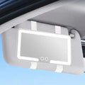 Car Sun Visor Makeup Mirror, LED Touch Screen Adjustable Brightness Auto Interior Makeup HD Mirror, Rechargeable Vanity Mirror,girly car accessories,car stuff Multifunctional Car Led Car Smart Display