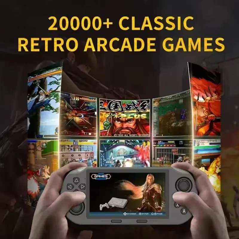 Portable Retro Handheld Video Game Console, 4.5" IPS Display, 3000mAh Rechargeable Battery, 16GB TF Card Compact Mini Gaming Gadget, Gaming Stuff for Gamer, Gifts for Boyfriend & Teenage Boy,back to school,back to school haul