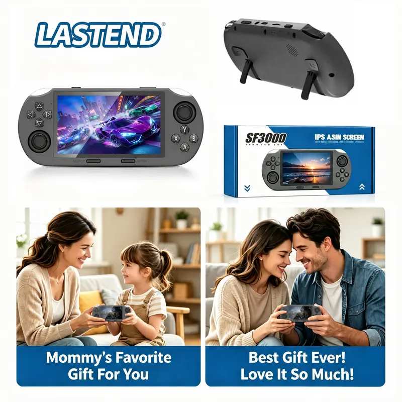 Portable Retro Handheld Video Game Console, 4.5" IPS Display, 3000mAh Rechargeable Battery, 16GB TF Card Compact Mini Gaming Gadget, Gaming Stuff for Gamer, Gifts for Boyfriend & Teenage Boy,back to school,back to school haul