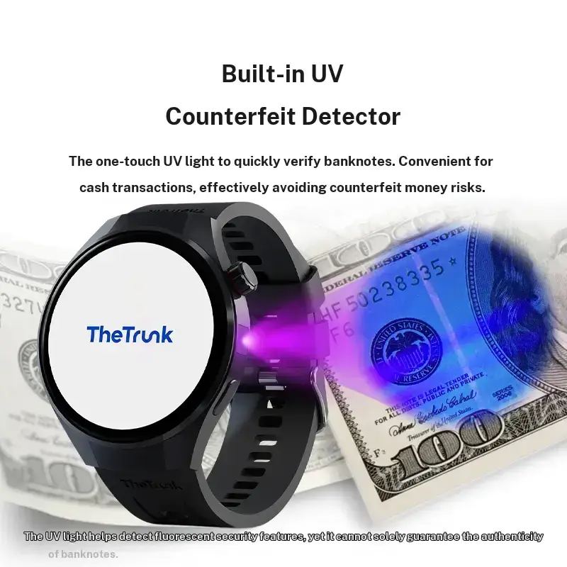 Wireless Waterproof Smartwatch for Men and Women - 4 Bands, Bluetooth Calling, 7-Day Battery, IP68 Waterproof, Heart Rate Sleep Monitor, UV Light Camera, Phone Android Compatible, Daily Wea