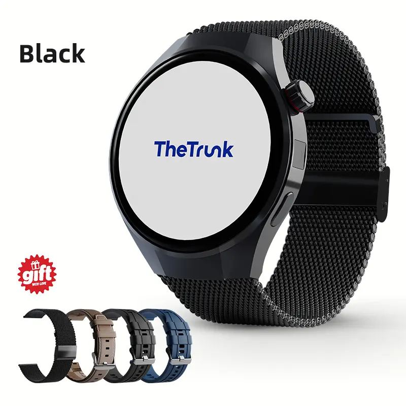 Wireless Waterproof Smartwatch for Men and Women - 4 Bands, Bluetooth Calling, 7-Day Battery, IP68 Waterproof, Heart Rate Sleep Monitor, UV Light Camera, Phone Android Compatible, Daily Wea
