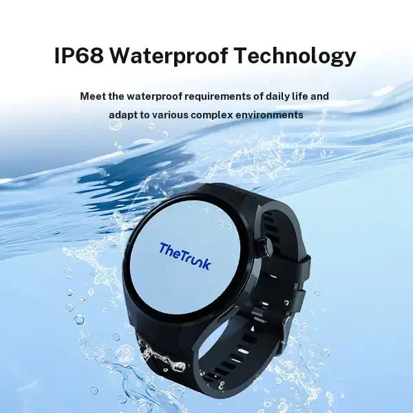 Wireless Waterproof Smartwatch for Men and Women - 4 Bands, Bluetooth Calling, 7-Day Battery, IP68 Waterproof, Heart Rate Sleep Monitor, UV Light Camera, Phone Android Compatible, Daily Wea