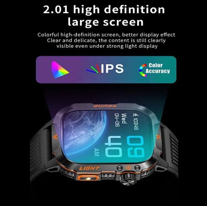 Multifunctional Wearable Smartwatch with LED Light and Screen, Fashionable Digital Watch with Multiple Sports Modes, Smartwatch for Fitness, Wireless Call and Custom Photo Health Tracker, Digital Smart Watches
