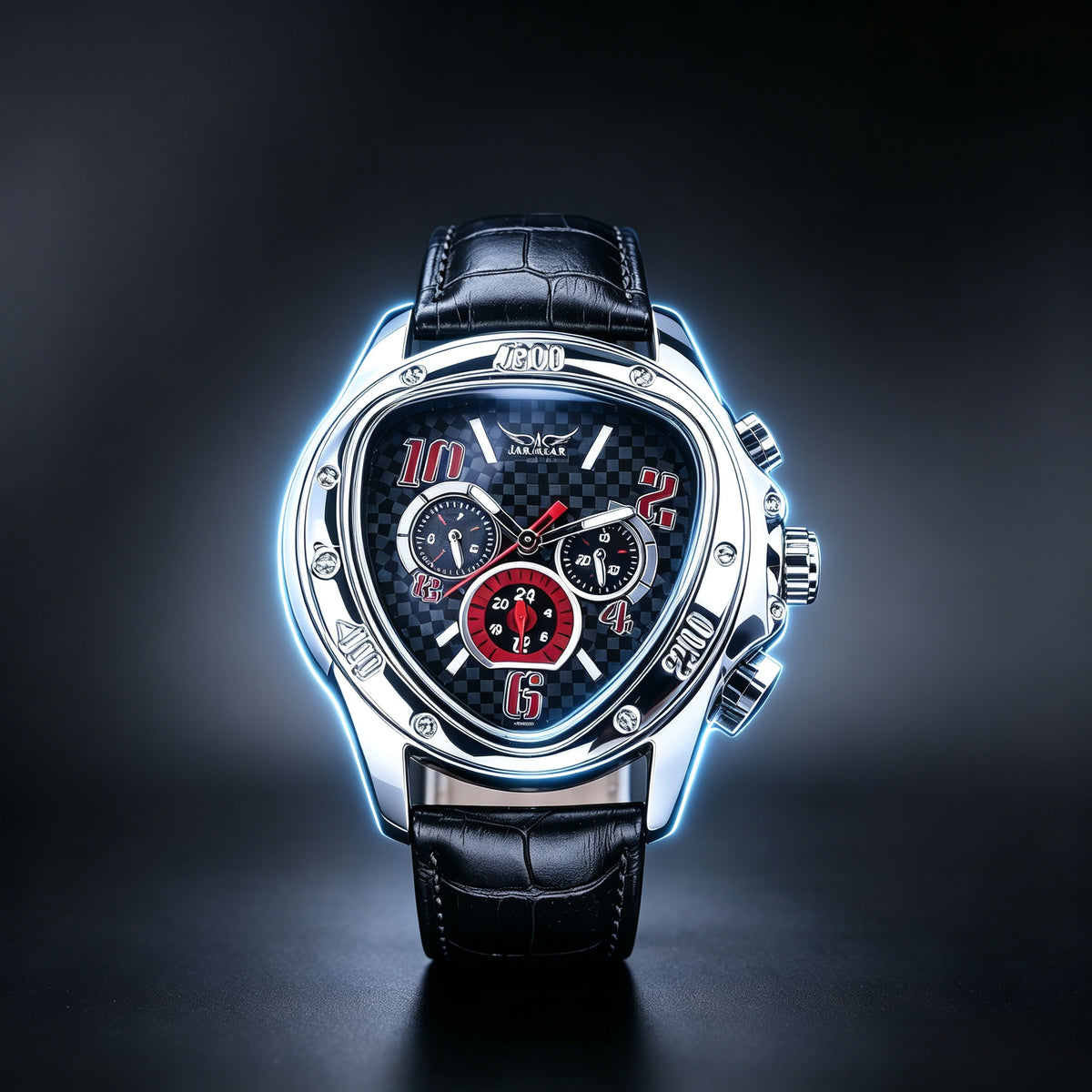 JARAGAR Men's Fashion Casual Heart-Shaped Triangle Automatic Mechanical Watch