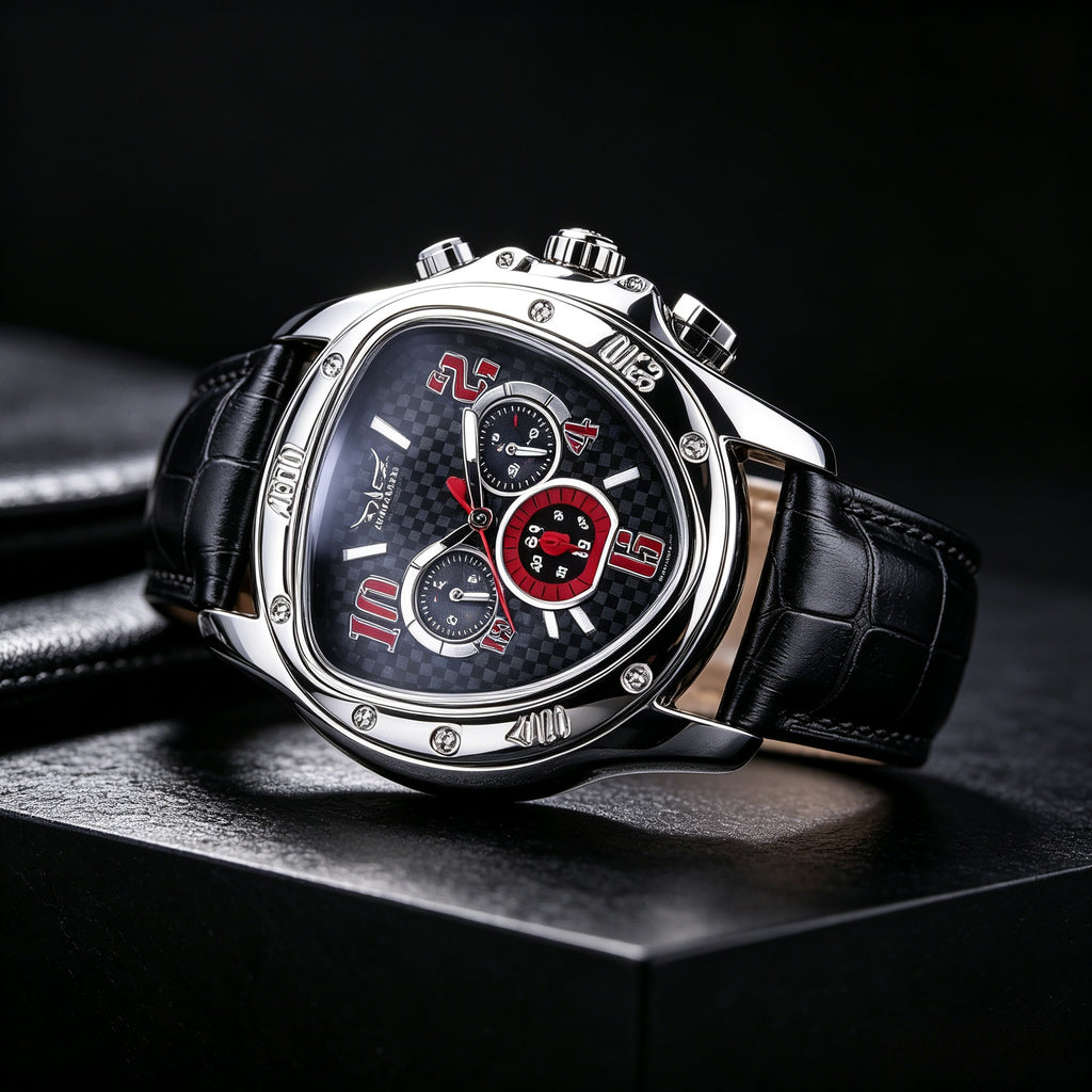JARAGAR Men's Fashion Casual Heart-Shaped Triangle Automatic Mechanical Watch