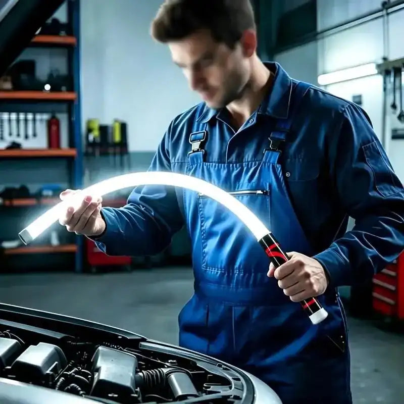 27" Bendable LED Flashlight Stick - Rechargeable High Lumen Hands-Free Work Light, Cars Accessories, Mechanic Stuff, Tools and Gadgets for Car Repair, Garage, Emergency Use (Flash Lights & Lighting)