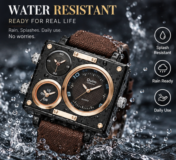 Men's Business Fashion Square Dial Quartz Watch, with Box, 2024 New Style Fashion Multifunction Watch for Party, Trendy All-match & Exquisite Watch for Birthday Gift, Trendy Multifunctional Watch, Business Fashion Watches