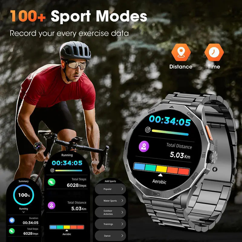 Multifunctional Smartwatch, Fashion Digital Sports Watch for Women and Men, Smart Watch for Android, Waterproof Fitness Smartwatches