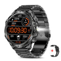 1.85-Inch Large-Screen Smartwatch with Call Answering, Calling, and Message Reminders, Wireless Multifunctional Smart Watch with Spare Silicone Band and Multiple Sports Modes for Men