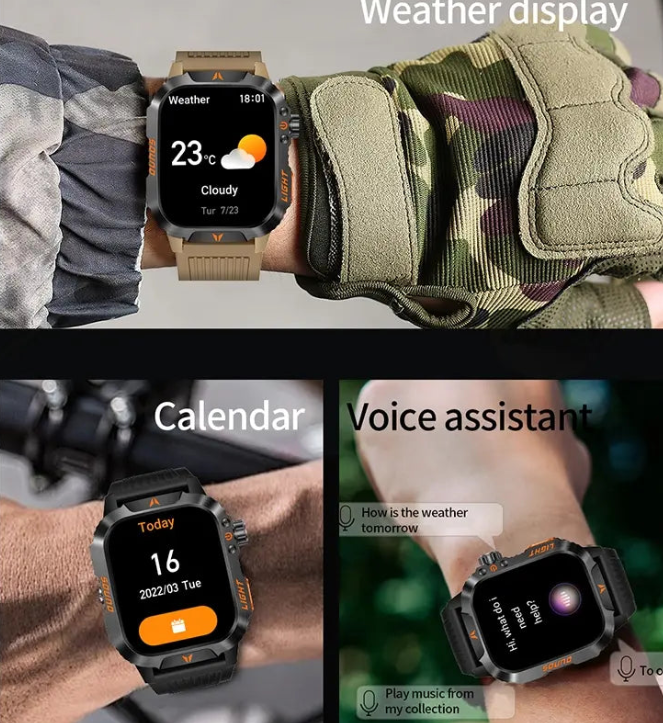 Multifunctional Wearable Smartwatch with LED Light and Screen, Fashionable Digital Watch with Multiple Sports Modes, Smartwatch for Fitness, Wireless Call and Custom Photo Health Tracker, Digital Smart Watches
