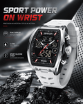 Men's Fashion Quartz Multifunctional Analog Digital Watch, Casual Sporty Multifunction Wristwatch with Luminous Dial and Alarm Mode for Everyday Use