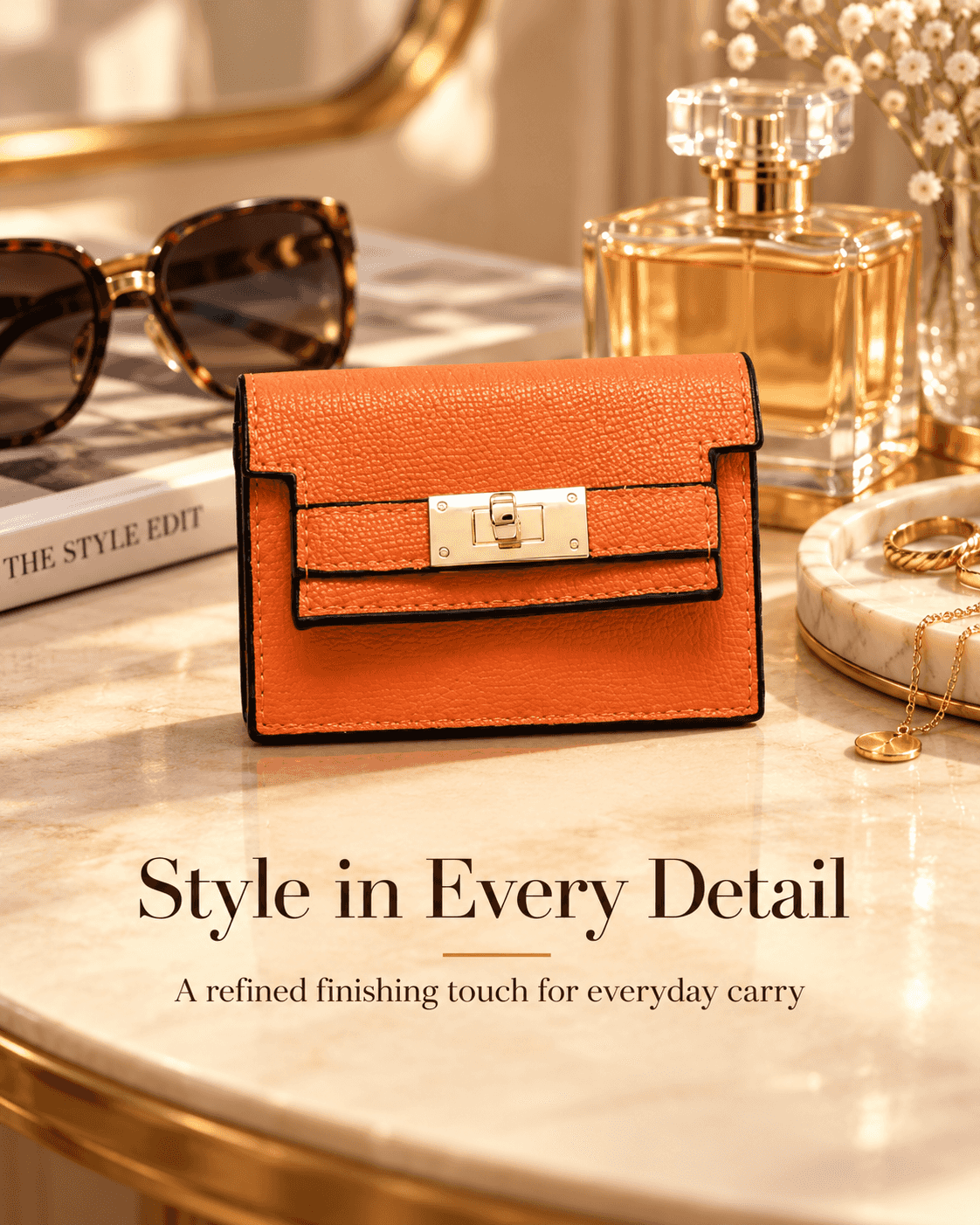 Women's Solid Color Credit Card Holder, Fashionable Small PU Leather Wallet, Casual All-Match Commuter Card Bag for Work & Daily Use, Great Gift for Girlfriend, Card Slot, Card Pouch