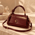 Simple Versatile Small Satchel Bag, Casual Flip Cover Clutch for Shopping & Commuting, Stylish PU Leather Crossbody Shoulder Bag