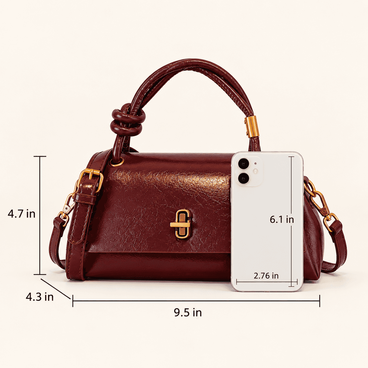 Simple Versatile Small Satchel Bag, Casual Flip Cover Clutch for Shopping & Commuting, Stylish PU Leather Crossbody Shoulder Bag