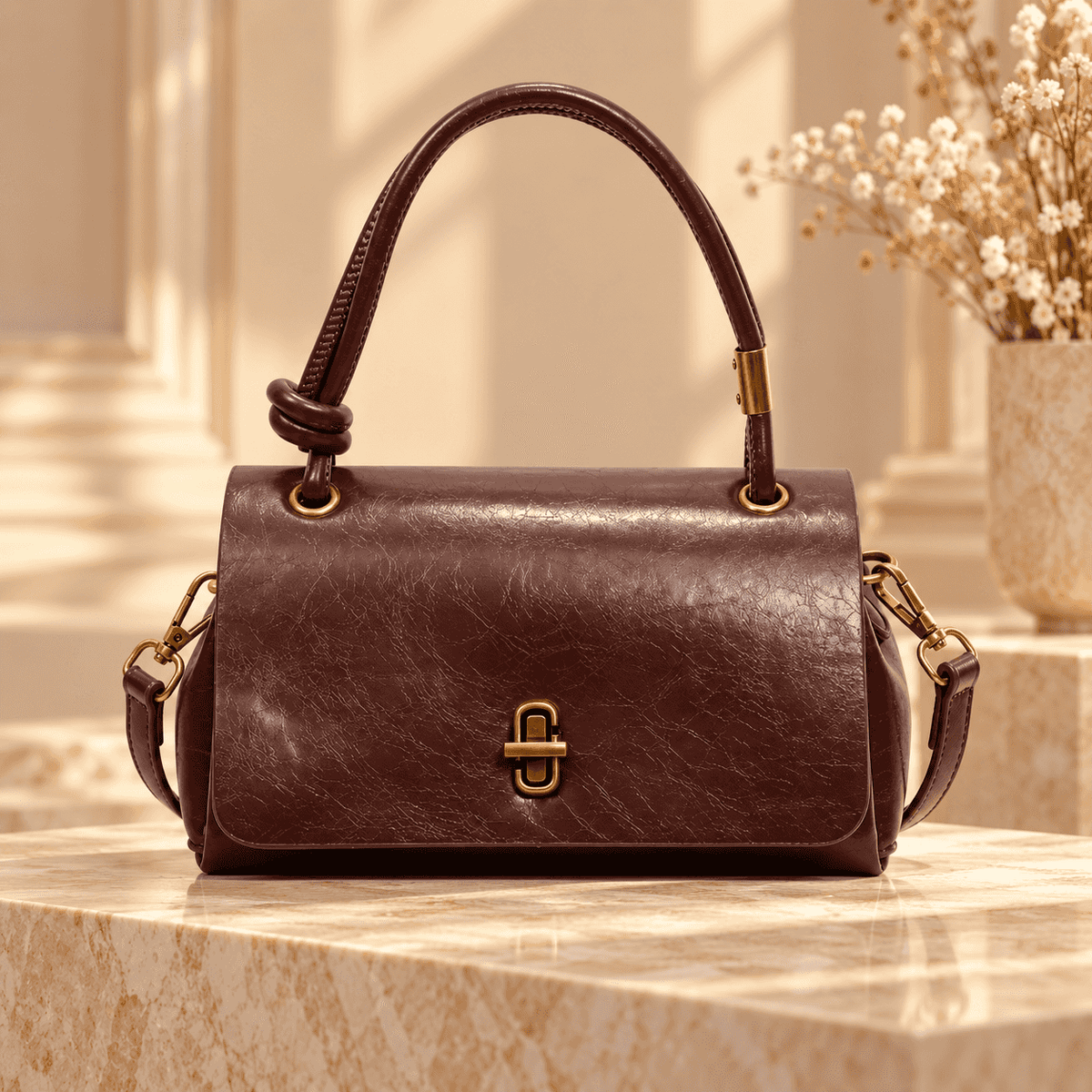 Simple Versatile Small Satchel Bag, Casual Flip Cover Clutch for Shopping & Commuting, Stylish PU Leather Crossbody Shoulder Bag