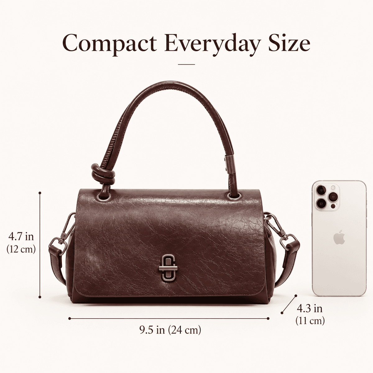 Simple Versatile Small Satchel Bag, Casual Flip Cover Clutch for Shopping & Commuting, Stylish PU Leather Crossbody Shoulder Bag