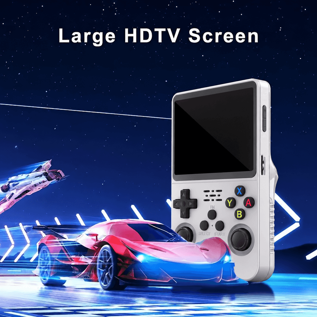 New Sf3500 Portable Handheld Game Console, 5-Inch IPS HD Screen, Retro Arcade Simulator, Dual Player, TV Compatible, Rechargeable, Comfort Grip, Video Game Console