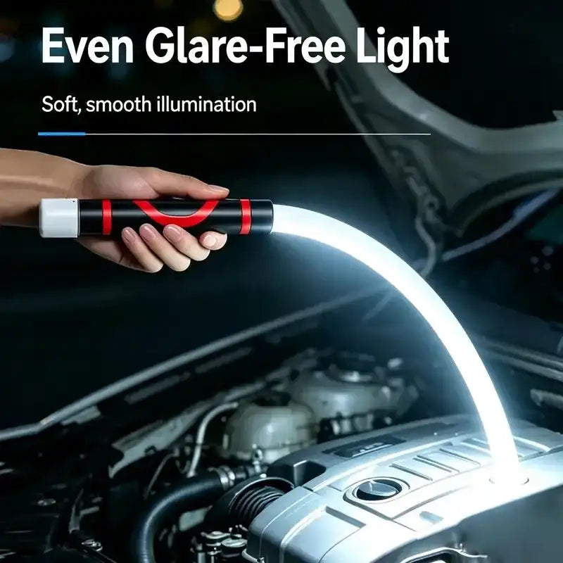 27" Bendable LED Flashlight Stick - Rechargeable High Lumen Hands-Free Work Light, Cars Accessories, Mechanic Stuff, Tools and Gadgets for Car Repair, Garage, Emergency Use (Flash Lights & Lighting)