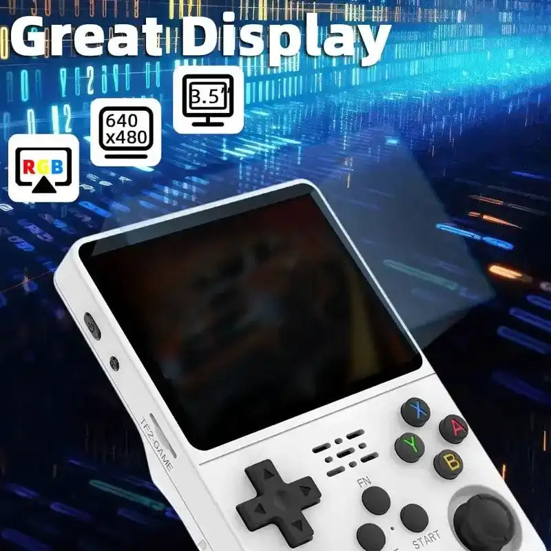 New Sf3500 Portable Handheld Game Console, 5-Inch IPS HD Screen, Retro Arcade Simulator, Dual Player, TV Compatible, Rechargeable, Comfort Grip, Video Game Console