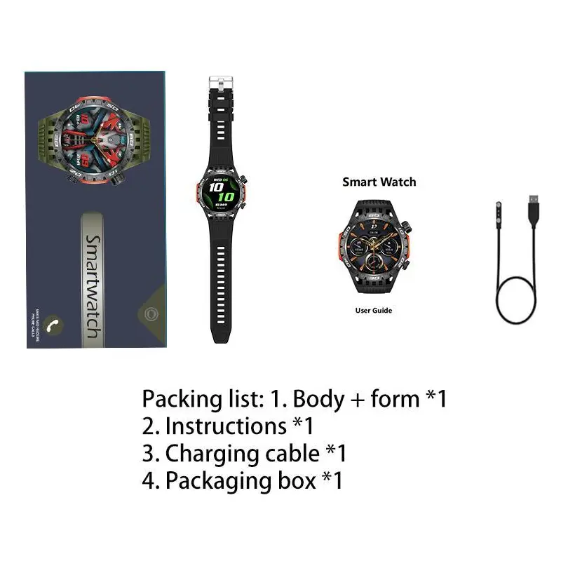 Multifunctional Sports Smart Watch, Fashion Digital Watch with Heart Rate Monitoring and Sleep Tracking, Waterproof Sports Watch for Women & Men