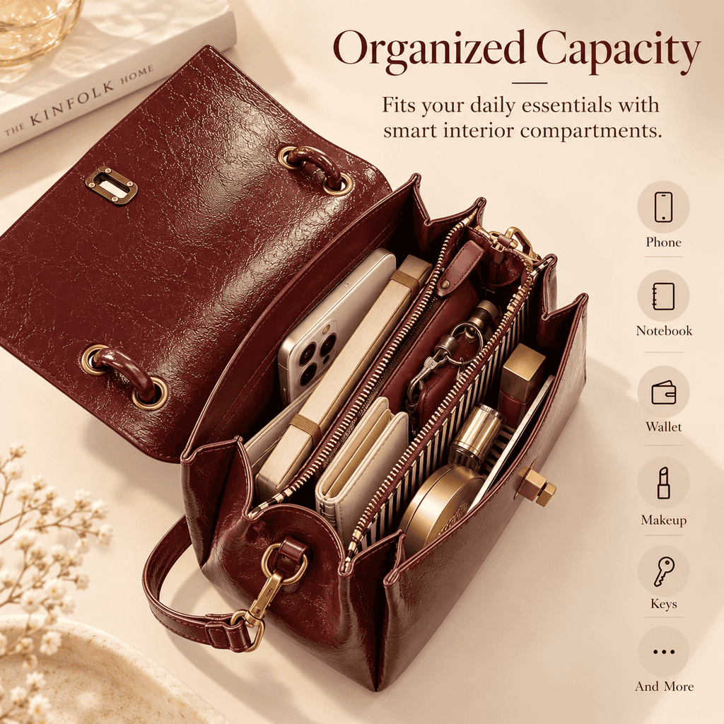 Simple Versatile Small Satchel Bag, Casual Flip Cover Clutch for Shopping & Commuting, Stylish PU Leather Crossbody Shoulder Bag